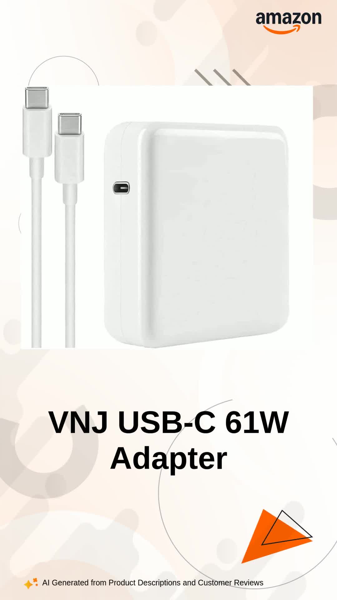 Apple USB-C Power Adapter 9個セット USB-C Power 61W Adapter Charger Replacement for MacBook Pro 13