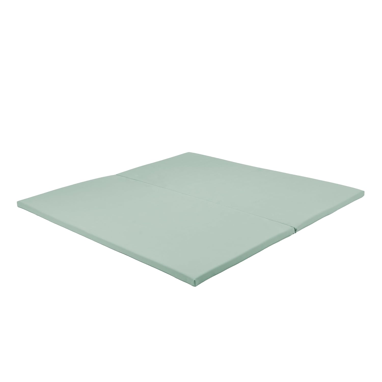 Essentials Playtime Folding Foam Play Mat (48 x 48 x 1) Soft Playpen or Floor Mat for Tummy Time, Crawling & Preschool Play, Ready to Use Standalone or with a Play Yard, Easy to Clean - Aloe
