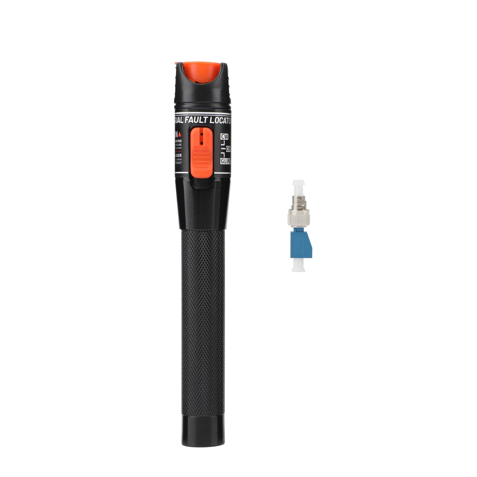 WSOLDMA 10KM Visual Fault Locator, Fiber Optic Tester Detector Meters with FC Male to LC Female Connector, Fibre Network Test Tool Kit