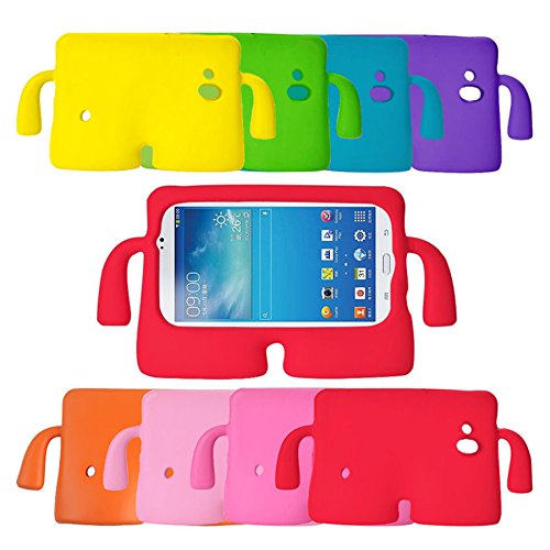 Tab 3, 7, Tab 4 Case, Kids Shock Proof Foam Case Cover Stand for Samsung Galaxy Tab 3, 7, Tab 4 (7.0) P3200/ T110/ T210/ T230 (Green)