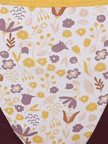 Image of Clovia Women's Cotton Mid Waist Floral Print Hipster Panty