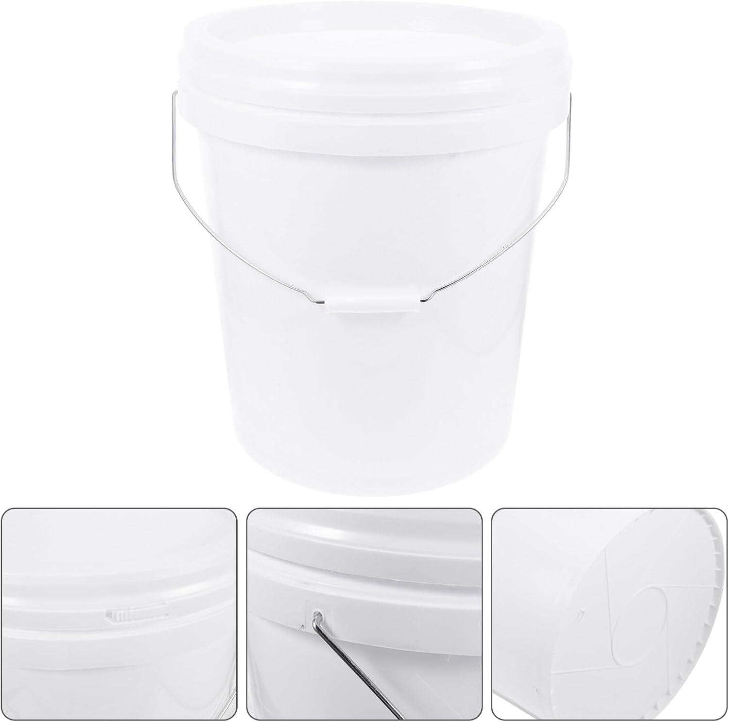 OUNONA Hand-held Paint Storage Bucket Secure Lid Practical for Paint and Liquids Versatile and Portable Design for and Storage