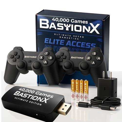 Image of [2025] Ultimate Retro Gaming System Gamestick,True Plug & Play HDMI,Wireless Controllers,Emulators & Classic Games,All-in-One Arcade Gaming System,Complete Edition(GS4 Ultimate Edition),Black