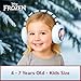 Disney Girls' Winter Earmuffs and Kids Set, Frozen 2 Ear Warmers Ages, Light Blue, Gloves-Age 4-7