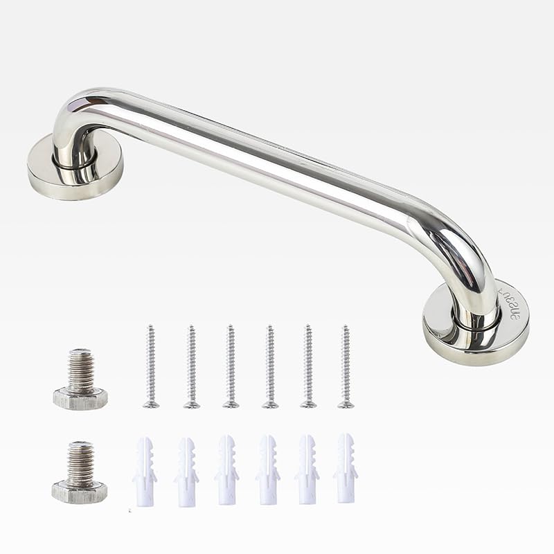 Asidero Ducha Barras de apoyo for ducha, accesorios seguridad for baño, barras for bañera, manijas antideslizantes acero inoxidable, barandillas for inodoro montadas en la pared(Bright-60cm)