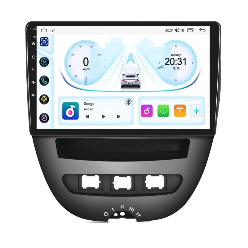 Car Play para Aygo 2005-2014 con pantalla inalámbrica de 9" y Wifi