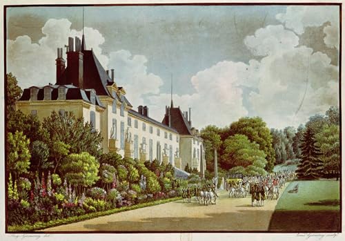 Toile Vue du château de la Malmaison Garneray pour sublimer la décoration du salon