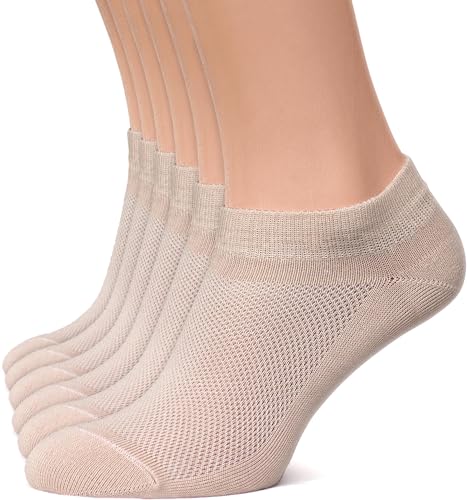 Image of Duna Ankle Socks for Womens - Ultra Thin Breathable Cotton Sport Socks - Athletic, Running, Low Cut, No Show (4 and 6 pairs)