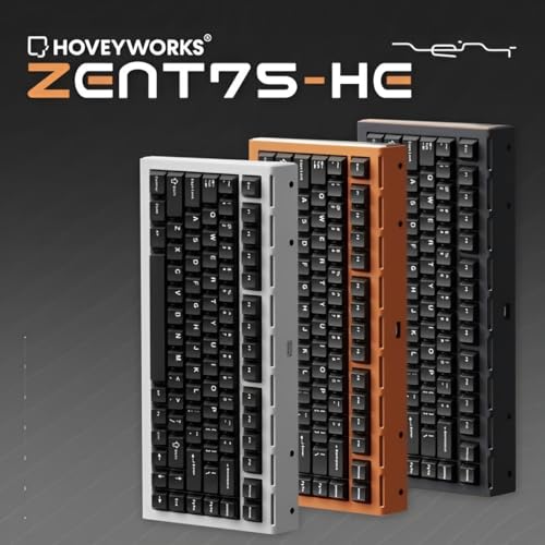 HOVEY WORKS ZENT75-HE Orange 8000Hzポーリングレート 磁気スイッチ搭載 70%レイアウト ゲーミングキーボード US配列 の商品画像 2