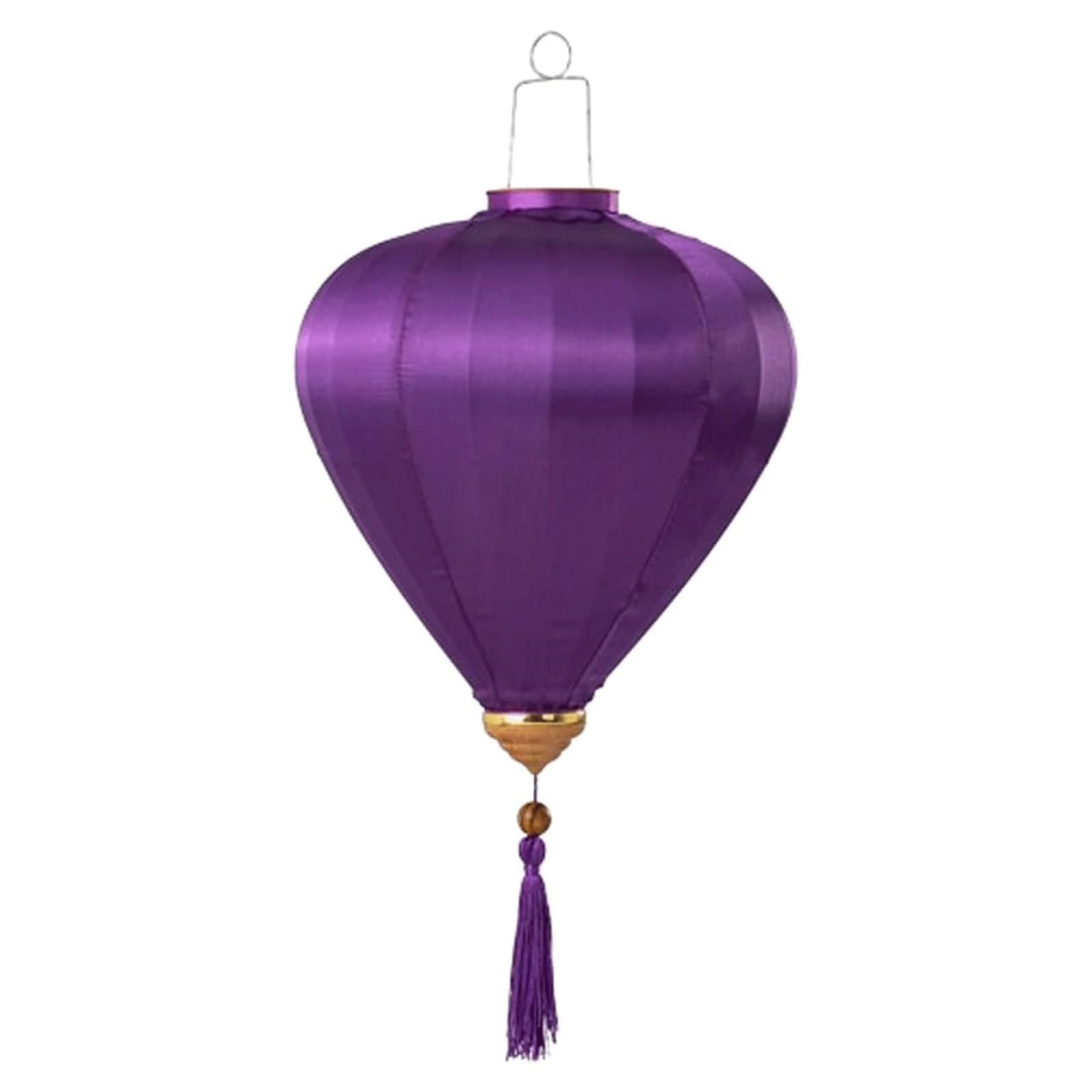 YTGHBIML Oval Silk Lantern Vietnamese Lantern Cloth Oriental Hanging Lantern Fabric Lantern New Year Lantern Japanese Vietnam Hanging Lantern(Dark Purple,12 Inch)