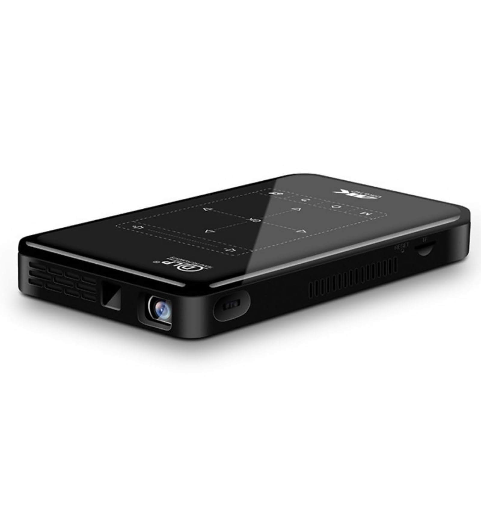 DLP MINI PRO Portable Pocket Projector with Native Full HD 1080P, Built-in Rechargeable Battery, 5000 Lumens, HDMI, USB, Tripod Support, Ultra Portable Mini LED Projector-image-5