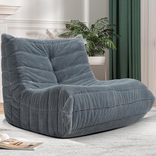 Cansunna Bean Bag Chair Big Sofa Beanbag Chair for Adults Fireside Chair Bean Bag Lounger with Memory Foam Filled for Home