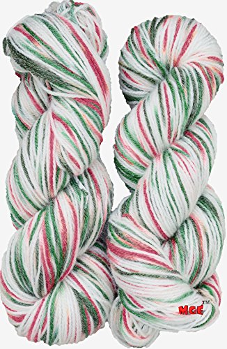 Image of M.G Enterprise Creamy Green 200 gm Wool Ball Hand Knitting Wool /Art Craft Soft Fingering Crochet Hook Yarn, Needle Acrylic Knitting Yarn Thread Dyed