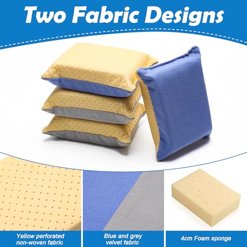 Image of 4PCS Window Defogger Sponge, Pletpet Car Windshield Defogger Sponge Reusable Yellow Mirrors Glass and Windows Defogging Sponge for Fast Defogging and Water Absorption for Windshields