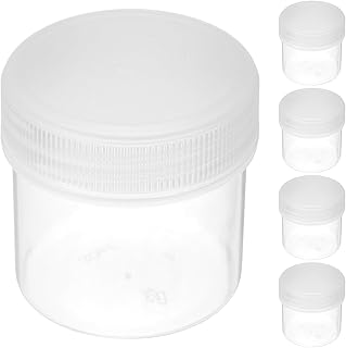 Generisch Wiederverwendbare Farbaufbewahrungsbehälter 30 ml aus Hdpe Kunststoff 6 Stück mit Luftdichtem Deckel Geeignet für Chemische Dichtungsmittel und Malpigmente
