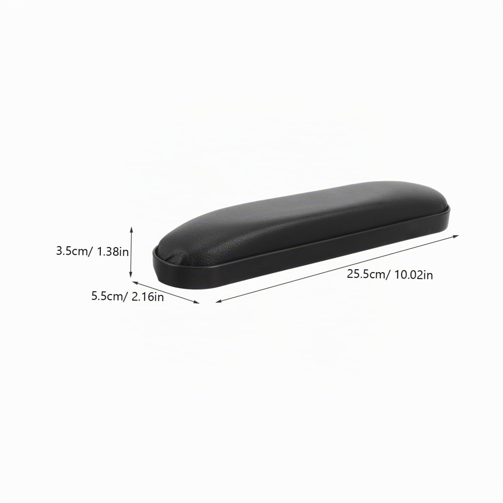2 Piezas Pasamanos adulto accesorios para sillas de ruedas cojines descansar acolchado soporte para almohadillas de descanso partes sillas ruedas cuero Negro