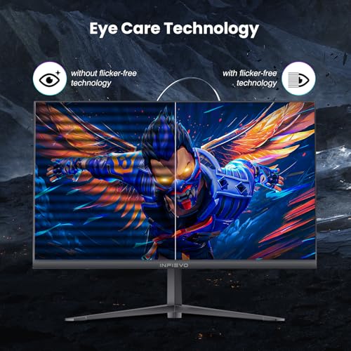 FIAHNG 1 Gaming Monitor 24 Inch FHD 1080P Computer Monitor 165Hz VA 1ms Built-in Speakers, FreeSync, Ultra-Thin PC Monitor, VESA Compatible, Tilt Adjustable, Eye Care Technology, HDMI/DP - Monitor - Immagine 6