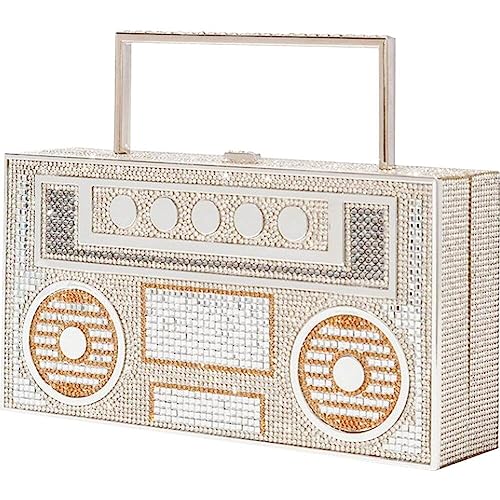 Sac de soirée radio rétro strass, le cadeau idéal