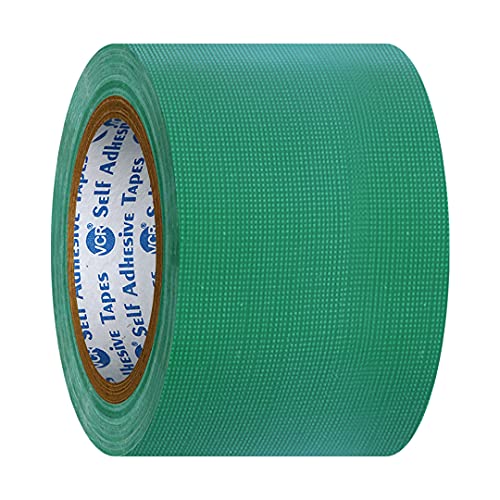 Image of VCR Green Duct Tape - 18 Meters in Length 72mm / 3 inch Width - 1 Roll Per Pack - Strong Book Binding Tape - Waterproof Heavy Duty Duct Tape