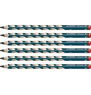 STABILO - lápiz de grafito triangular ergonómico para diestros - EASYgraph