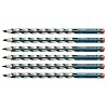Stabilo EASYgraph ergonomisch driehoekig potlood voor rechtshandigen in petrol – verpakking van 6 stuks – hardheid HB