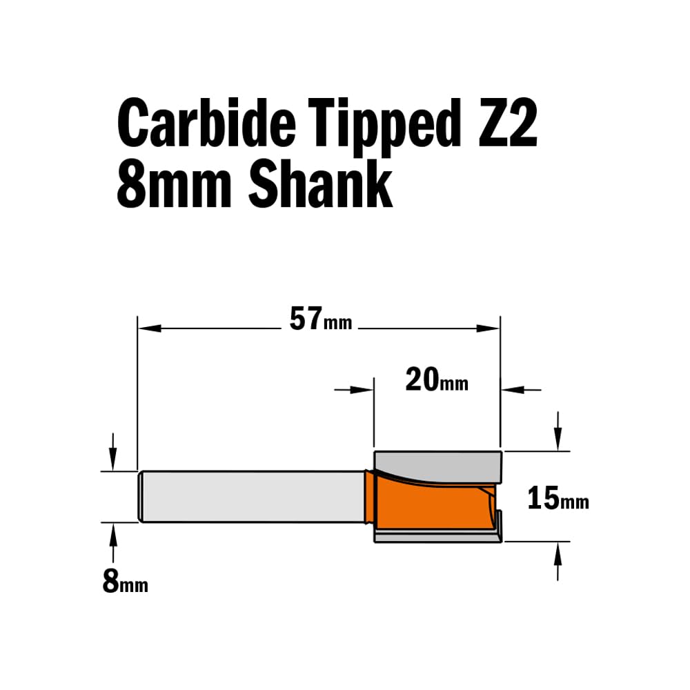 CMT ORANGE TOOLS 911.150.11 - frez do nakrętek S=8 D=15X20