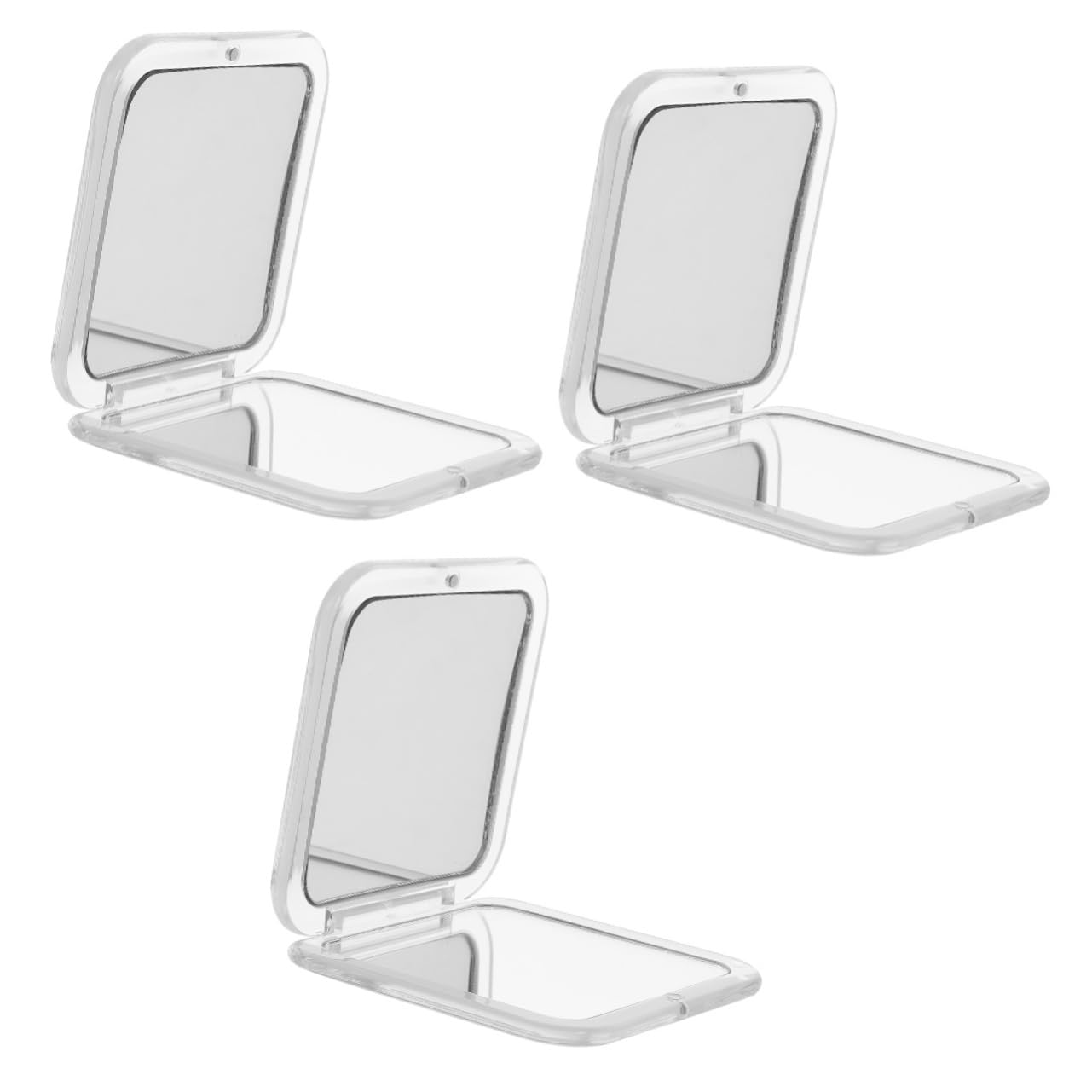 Miroir de poche lumineux cadeau lot de 3 miroirs de voyage