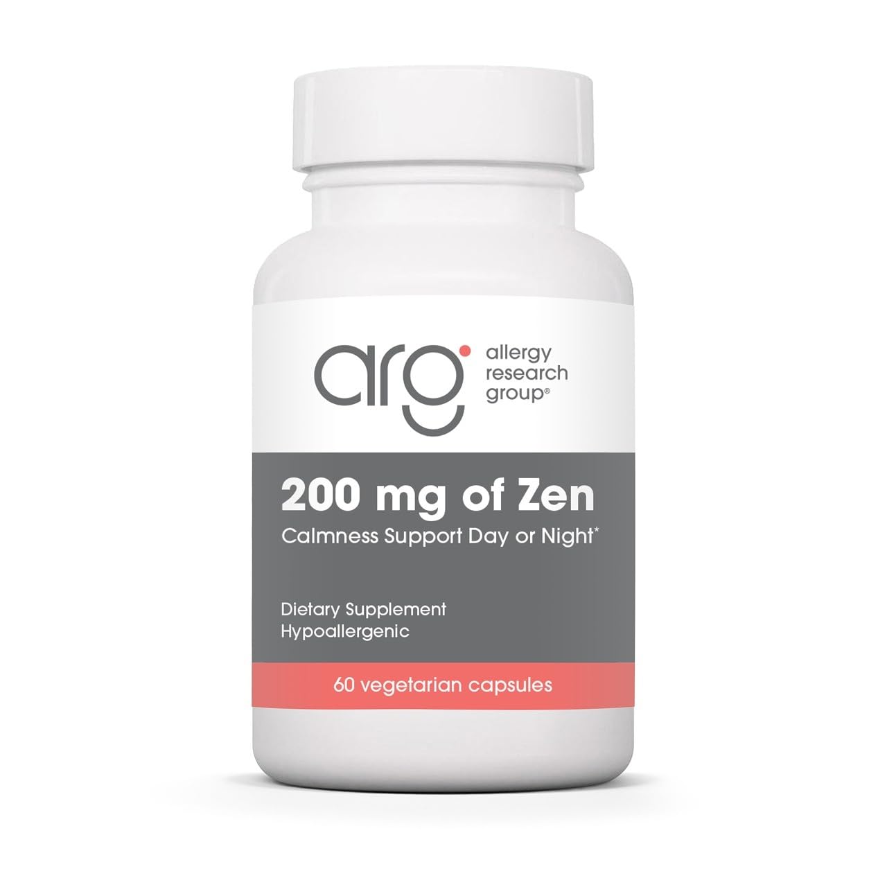 ARG 200 mg of Zen L-Theanine GABA Formula, 60 Capsules 60 Count (Pack of 1)