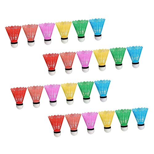 GOOHOCHY 36pcs Assorted Color Plastic Badminton Shuttlecocks for Durable Lightweight Professional Training Tool for Exercise and Skill Development