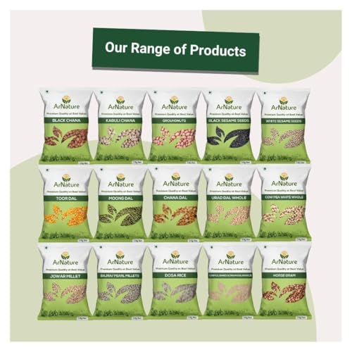 Image of ArNature Raw White Sesame Seeds 1Kg White Til /Gingelly 100% Clean and Natural | Safed Till Seeds for Eating | Everyday Essentials Indian Spices | Non - GMO | Antioxidant rich