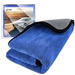 Airlab Microfibre Cloth Extra Large XXL 90x60cm, Dual-Sided Car Drying Towels 500GSM, Super Absorbent Ultra Soft Cleaning Cloths for Auto Detailing, Motorcycles Polishing, Vehicles Washing
