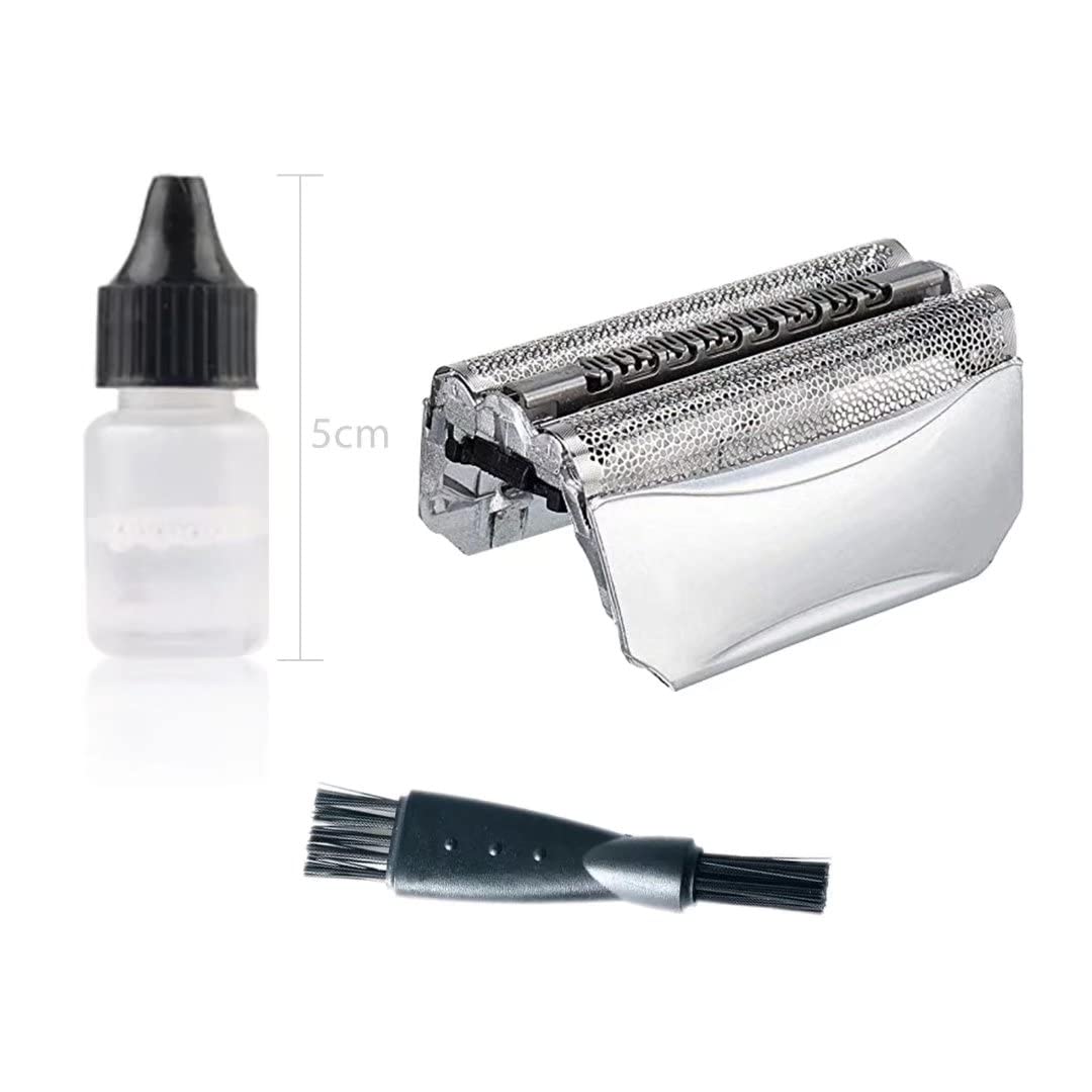 51S Shaver Razor Foil Cutter Blade w/Rozor Shaver Oil& Cleaning Brush Compatible with B-raun 8000 Series,Activator,Series 5 Shavers,ContourPro Silver