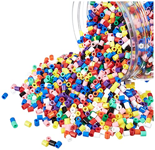 Hama Perlen 211-00 Bügelperlen XXL Dose mit ca. 13.000 bunten Midi Bastelperlen mit Durchmesser 5 mm im 10 Farben Mix… – Ansicht 3