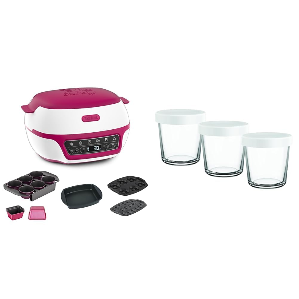 Tefal Cake Factory Délices four à gâteaux intelligent YY5716FG avec pots en verre XA633110
