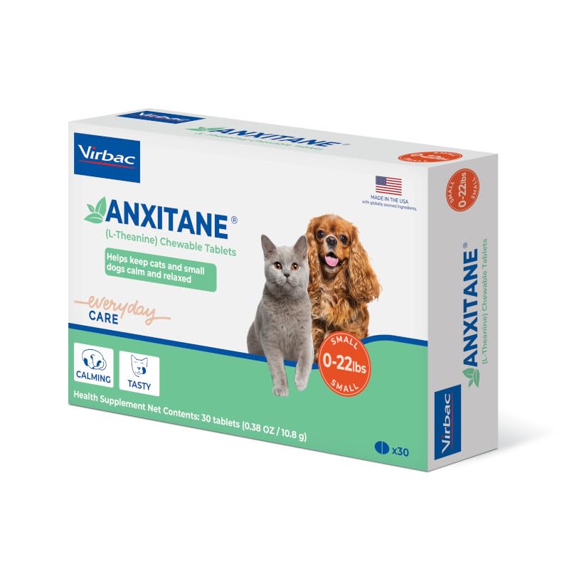 Virbac Anxitane Tablets, Small Dog/Cat, 50mg, 30 Count