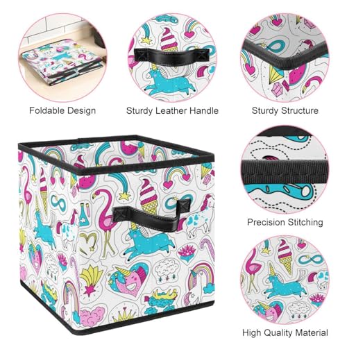 Cube de rangement pliable avec poignées solides pour linge et jouets - 5