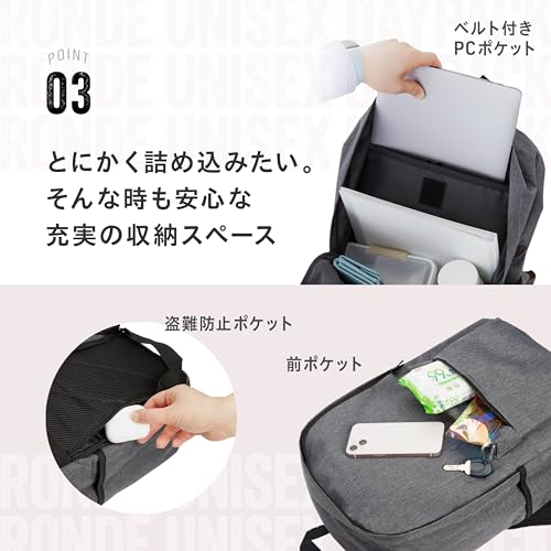 RONDE 肩が疲れにくいリュック の商品画像 4