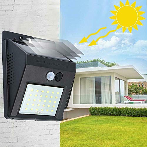 Youwise 30 LED lumière solaire extérieure étanche applique murale solaire capteur PIR applique murale extérieure décoration de jardin énergie solaire Cover
