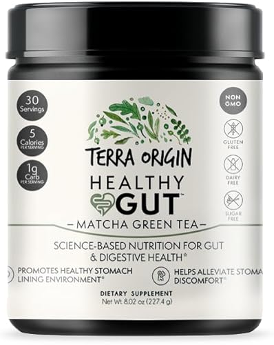 Miniatura 43 de TERRA ORIGIN Paquetes de palitos intestinales saludables, L-glutamina, olmo resbaladizo, aloe vera, extracto de raíz de regaliz, salud intestinal,