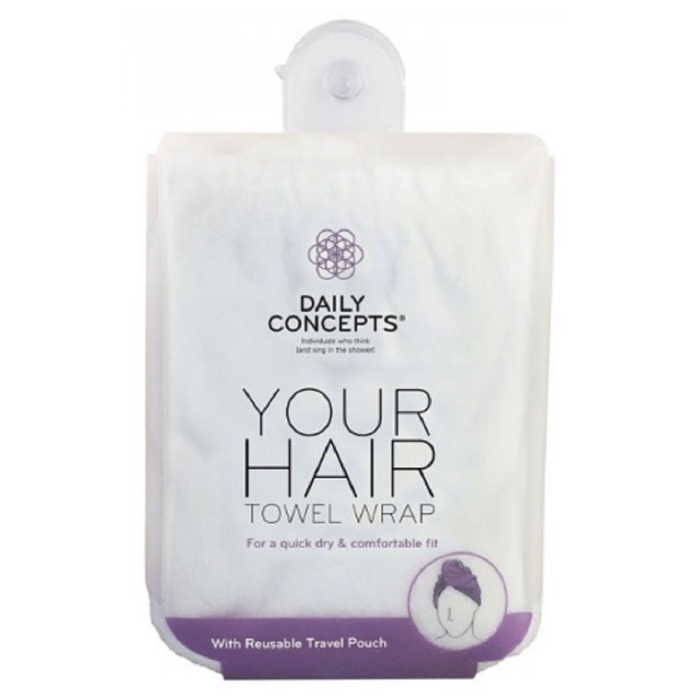 DAILY CONCEPTS Your Hair Towel Wrap White DC21