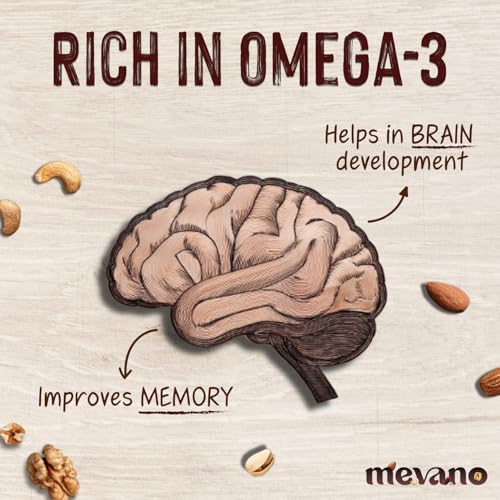 Image of Mevano Nuts Powder for Kids, 400g | Rich in Omega-3, NO Added Sugar | Dry Fruits powder for Kids - Badam, Walnut, Cashew, Pista | 20% Protein, 17 Vitamins & Minerals, 10% Fibre