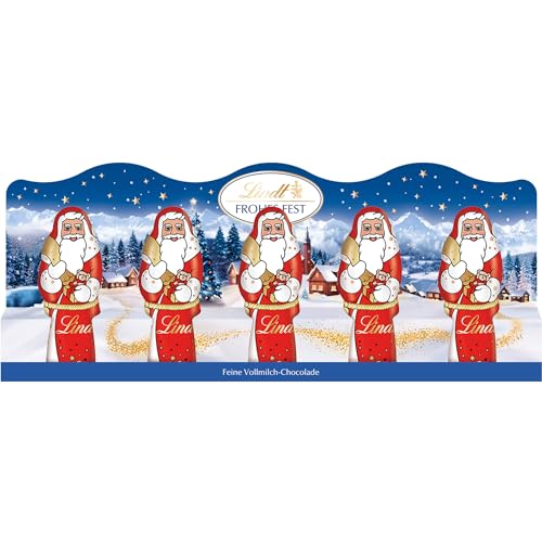 Lindt Schokolade | Mini Weihnachtsmänner| 50g | 5 Mini-X-mas...
