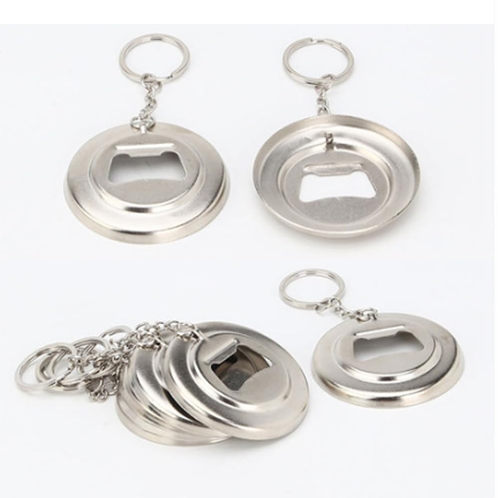 Abridor de Botellas, Llavero, Espejo, Insignia en Blanco, alfileres de botón, Fabricante de Piezas en Blanco, 100 Uds., 58mm