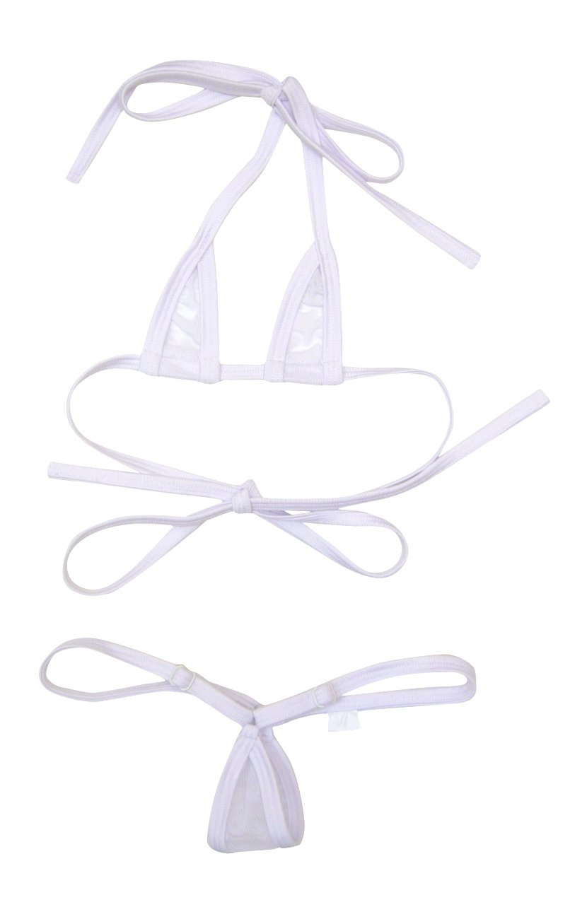 Women's See-Thru Smallest Teardrop G-String Bikini