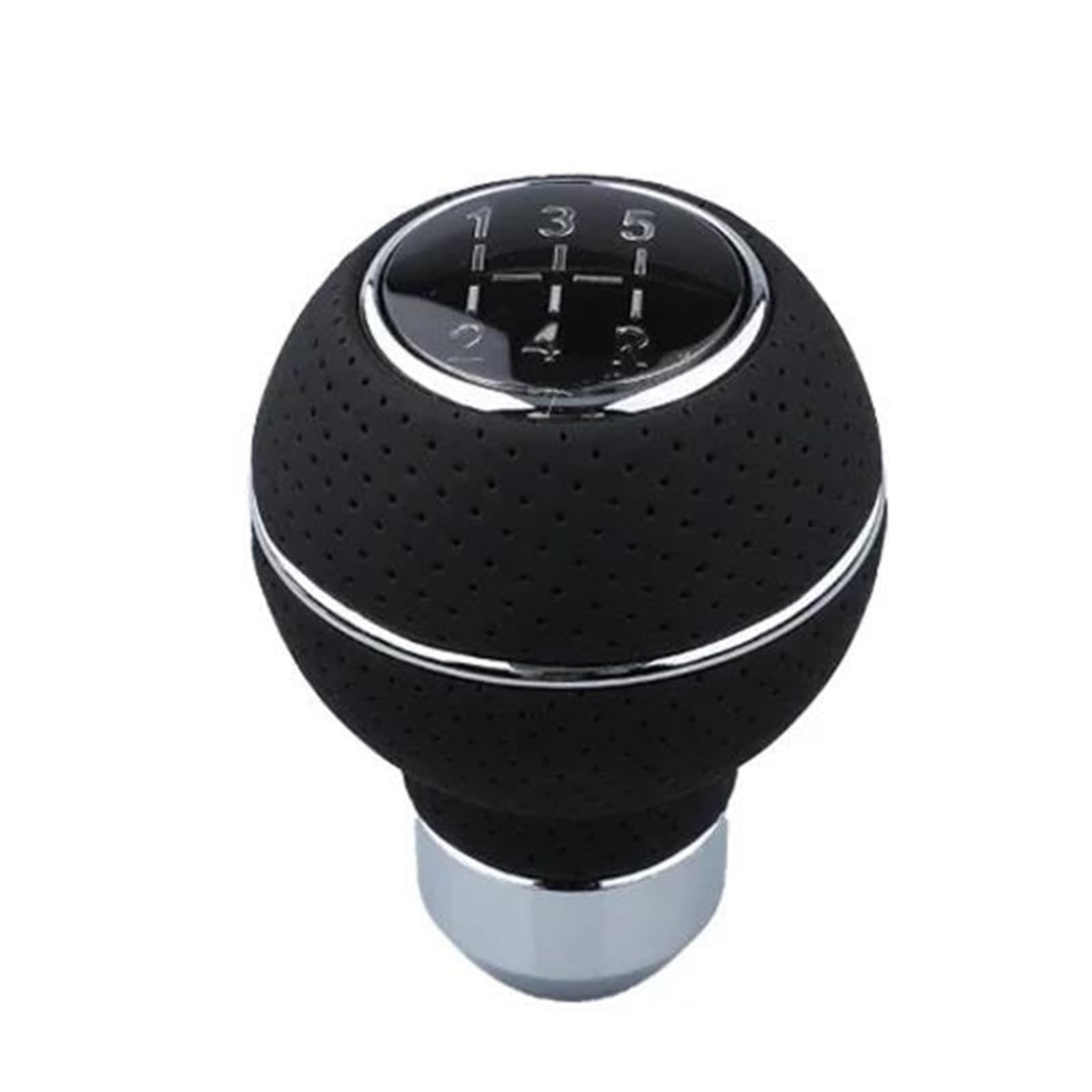 Uieowhn Silver 5 Speed Shift Knob Gear Stick Shifter Lever Shifting Transmission Fit Most Manual Cars Trucks Suv Vehicle Car Gear Shift Stick Knob(Silver)