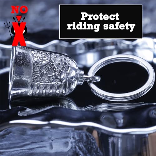 Image of Motorcycle for Bells - Motorcycle Angel Bell for Men Women,Bell Biker Accessory,Guard Riding Safety (Black)