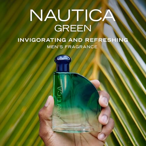Image of Nautica Color Green Giftset 1.6 fl oz EDT + 5.9 oz Deodorizing Body, Woody Fougere, Notes of Ginger, Geranium and Vetiver, Men's Duo Pack, Long Lasting, Everyday Fragrance