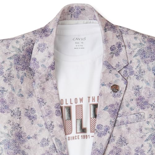 Image of CAVIO Boys Printed Blazer and T-Shirt
