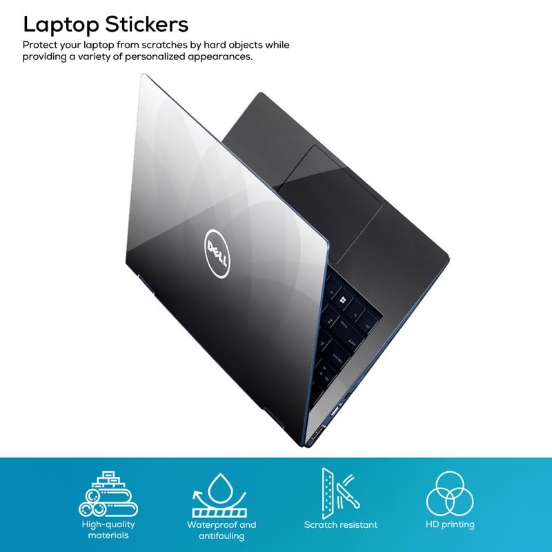 Image of Galaxsia DSGN 782 Full Body Laptop Skin Bubble-Free| Laminated & Removable | HD Quality Sticker for Laptops Upto 15.6 Inches Compatible with DELL