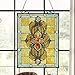 Chloe Lighting Avalon Tiffany Victorian 18x25 Stained Glass Window Panel, Multi-Color